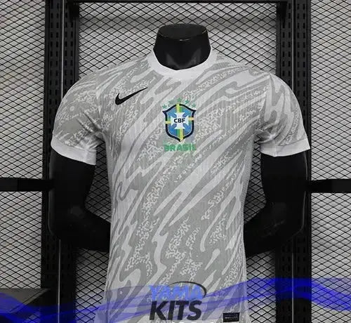Maillot Brésil Gardien « Gris » 2024/2025 Version Player YamaKits Foot