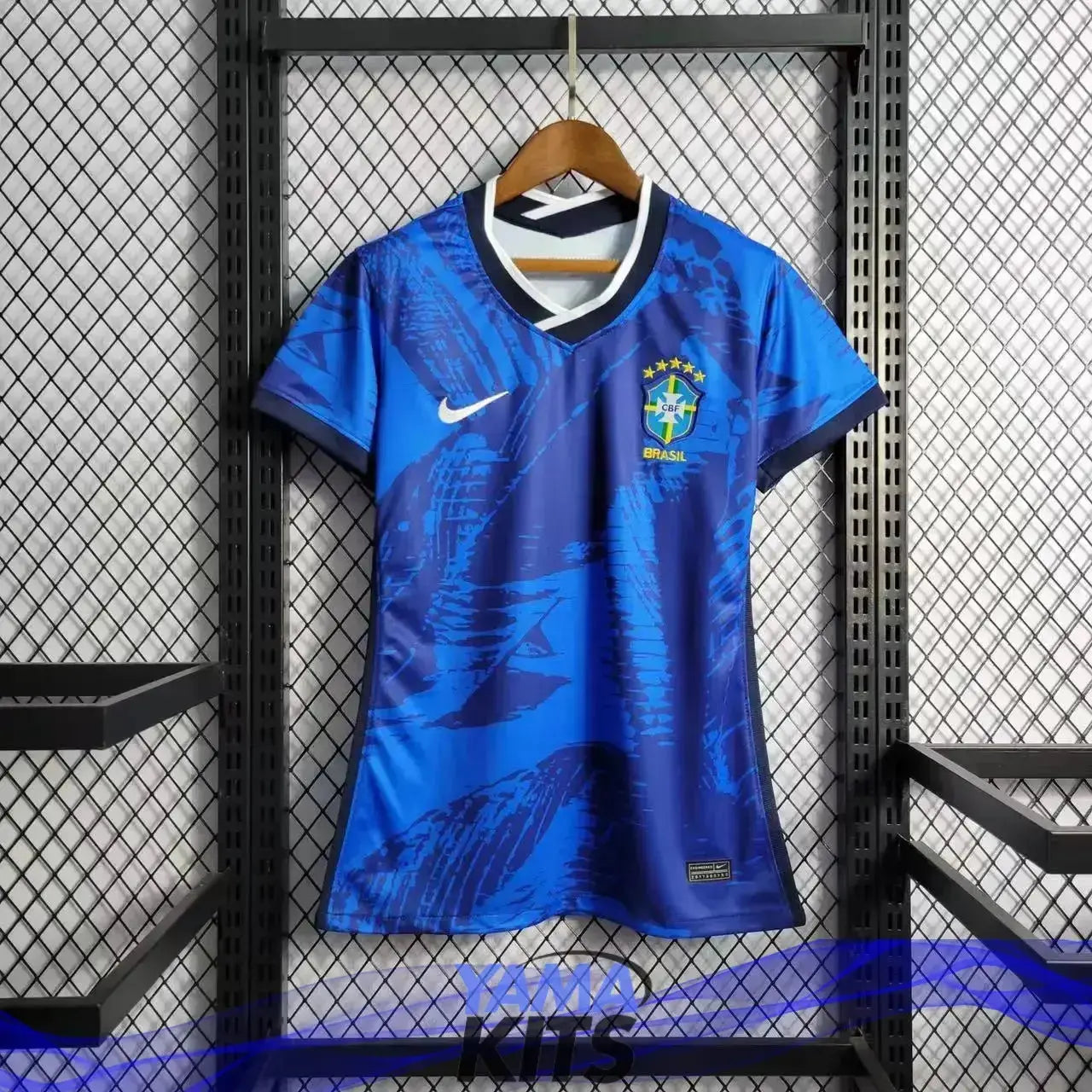 Maillot Femme du Brésil/Brazil concept "bleu" 2024 YamaKits Foot