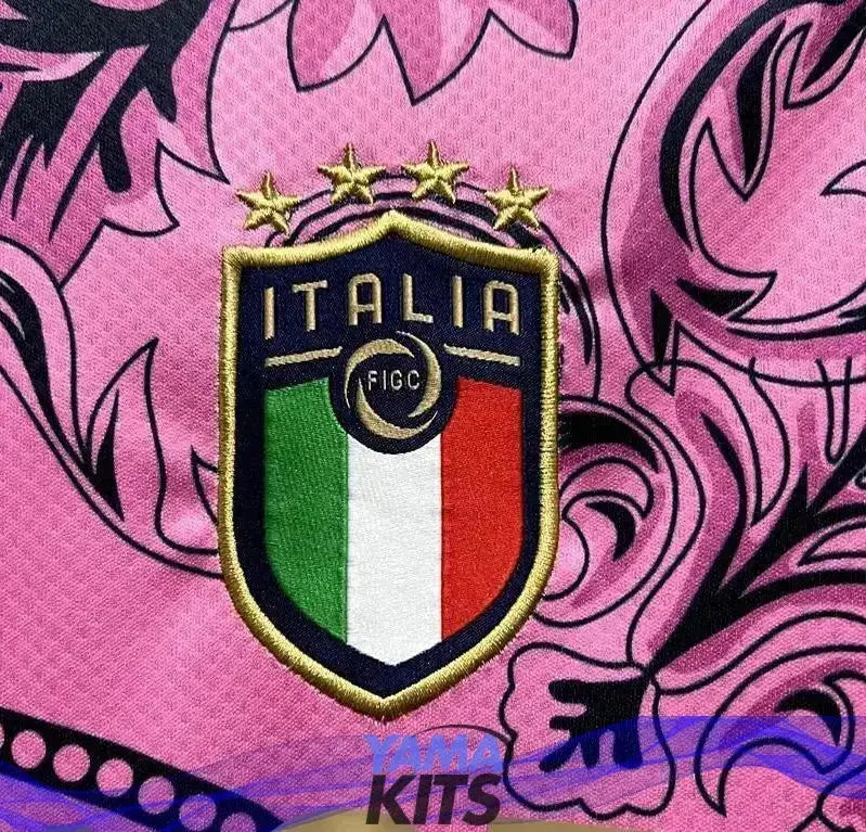 Maillot Italie Versace Édition spéciale « Rose » 2023/2024 YamaKits Foot