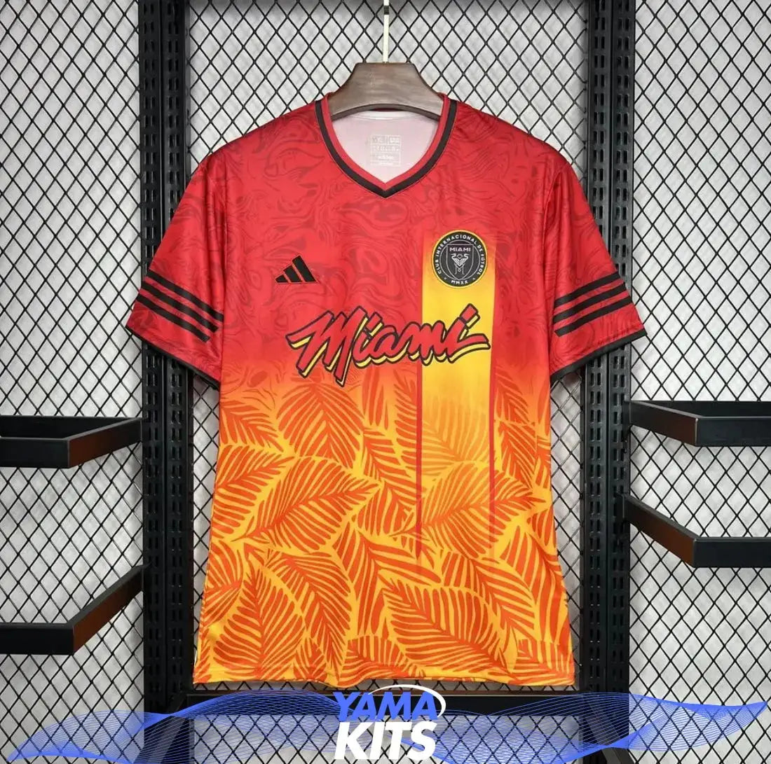 Maillot Miami concept « rouge, orange » 2024/2025 YamaKits Foot