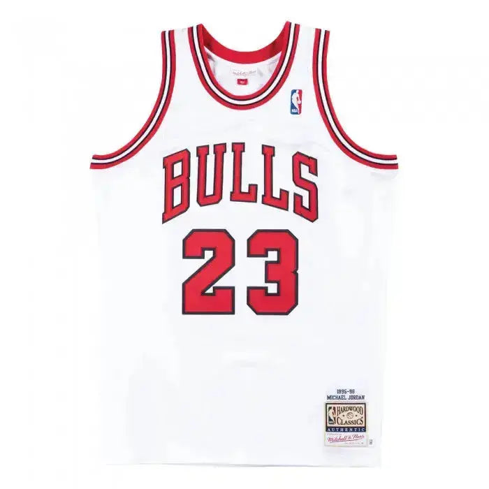Maillot NBA Michael Jordan Chicago Bulls Blanc 1995-96 Mitchell & Ness YamaBasketball