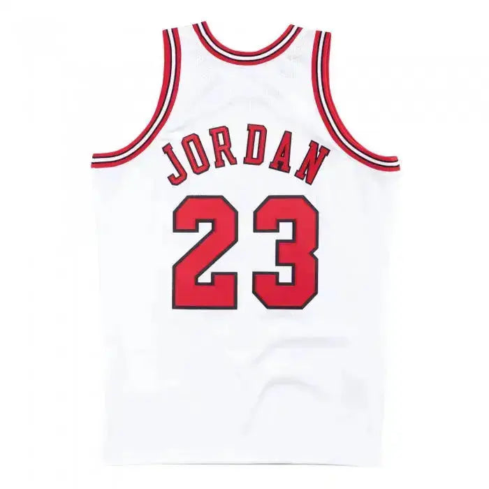 Maillot NBA Michael Jordan Chicago Bulls Blanc 1995-96 Mitchell & Ness YamaBasketball