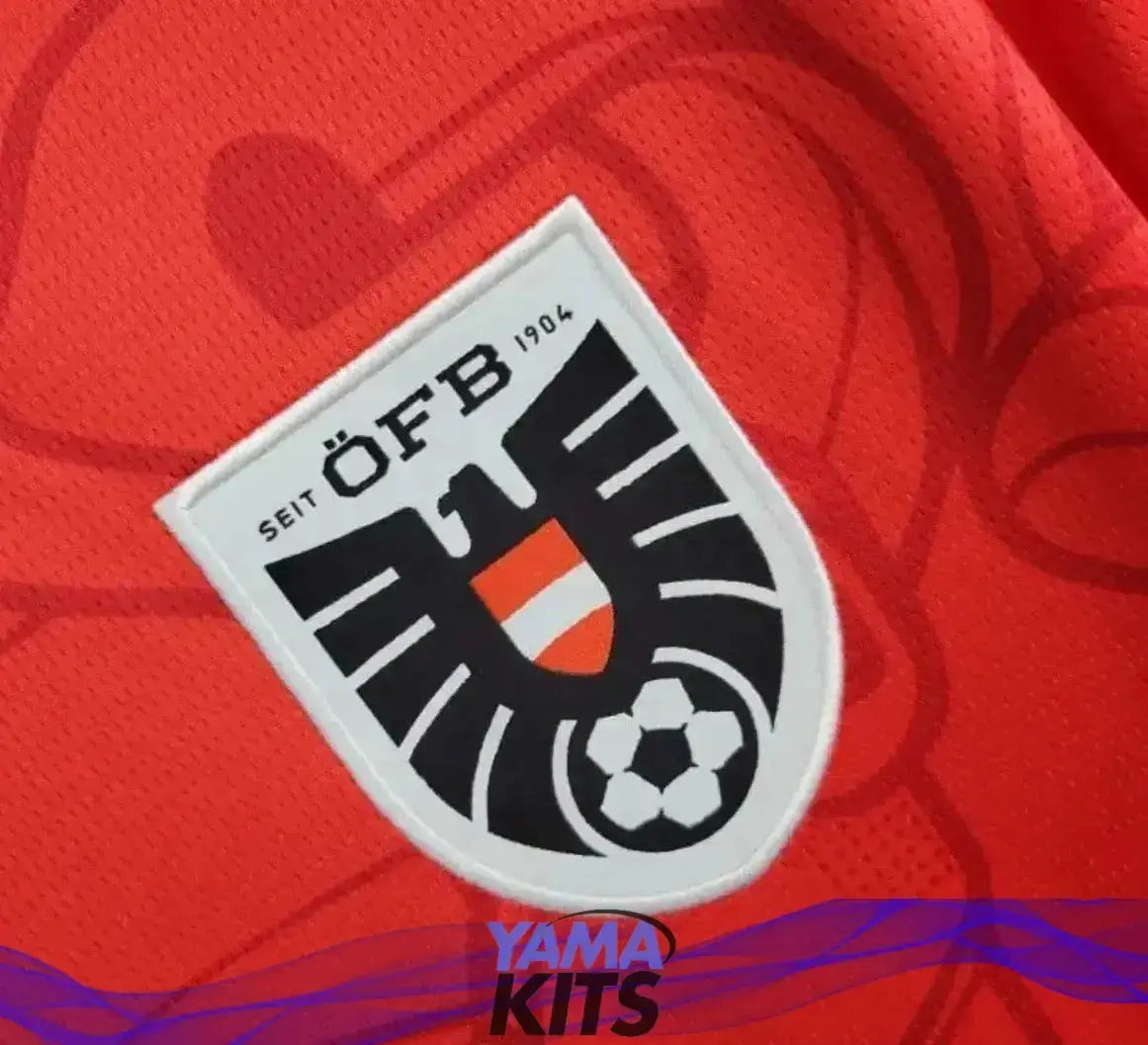 Maillot de l’Autriche Domicile « Rouge » Version Fan 2024/2025 YamaKits Foot