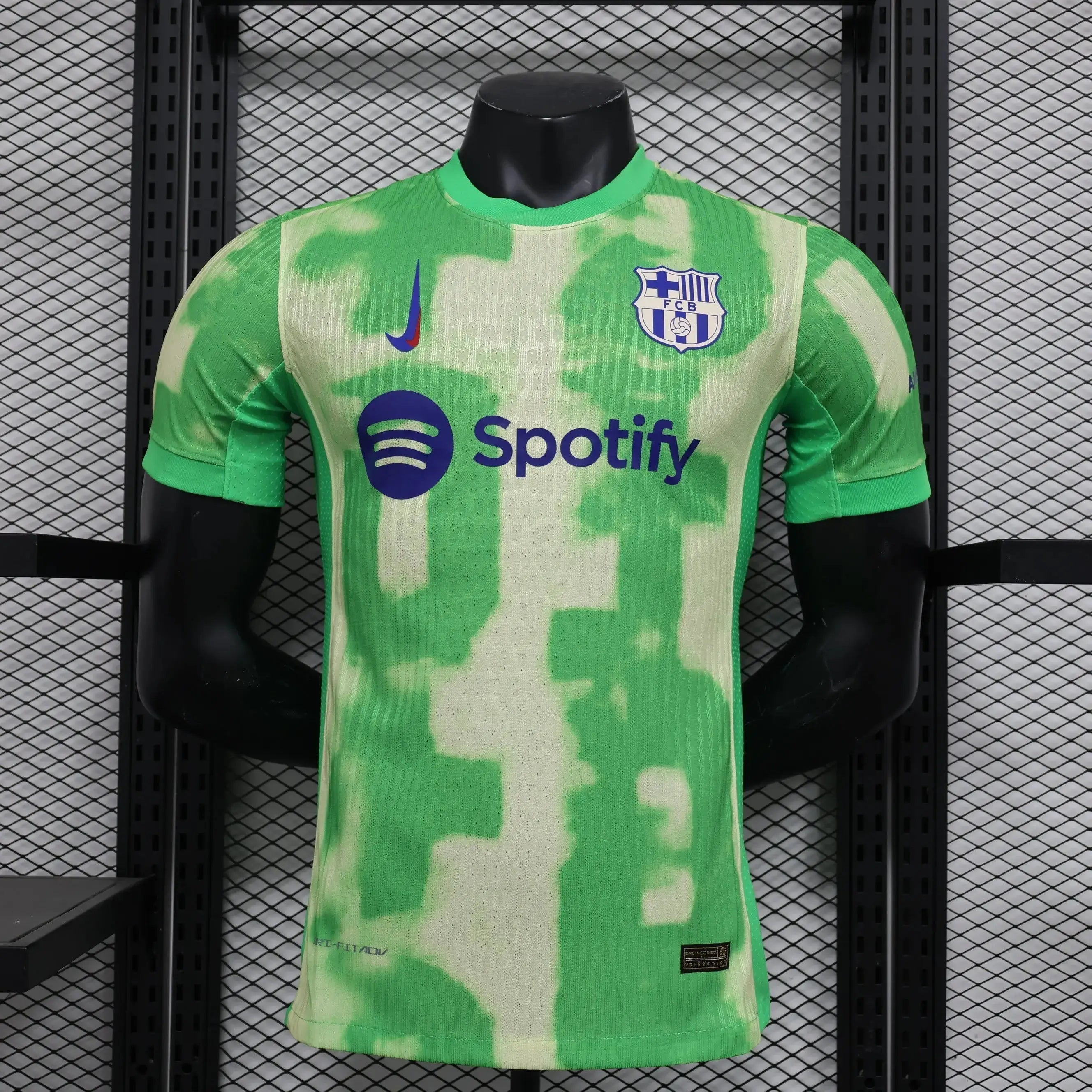 MAILLOT FC BARCELONE THIRD  "Vert" 2024/2025 Version Player YamaKits Foot