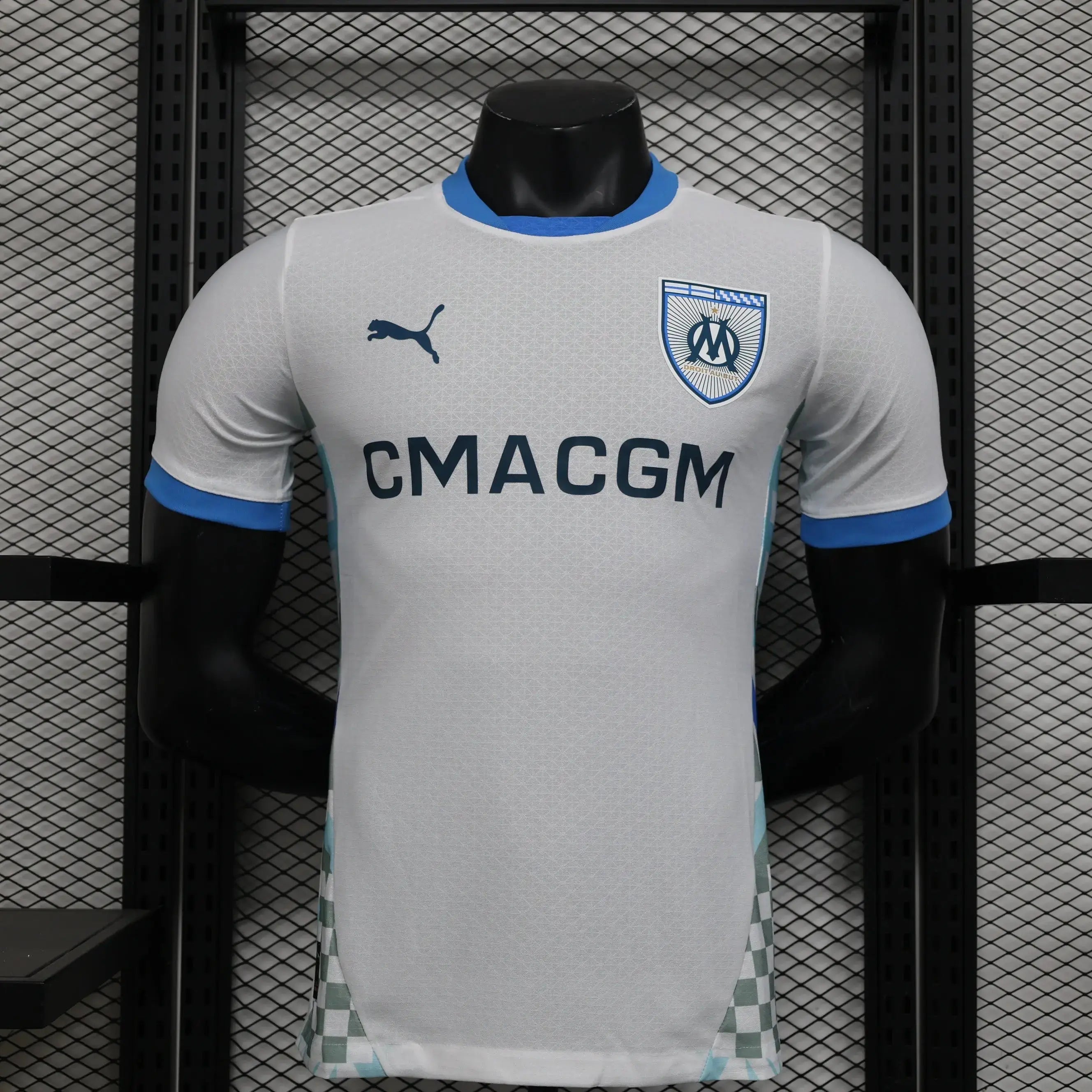 MAILLOT MARSEILLE DOMICILE 2024/2025 Version Player YamaKits Foot