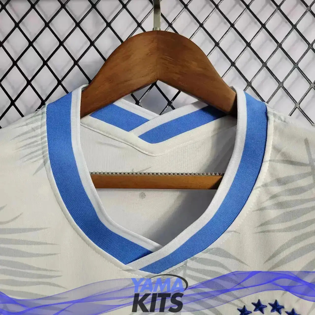 Maillot Femme du Brésil Concept « feuilles bleues » YamaKits Foot