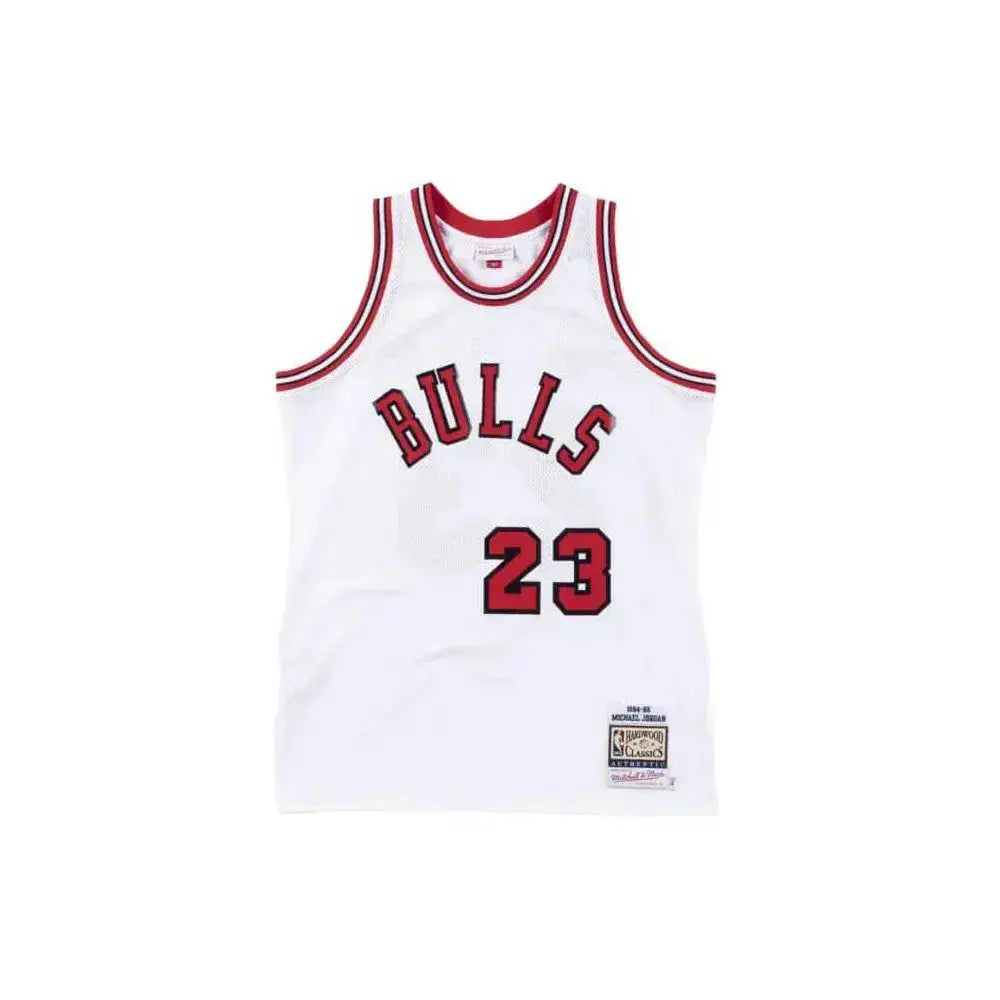 Maillot NBA Michael Jordan Chicago Bulls Blanc '84 Mitchell & Ness - Édition Domicile YamaBasketball