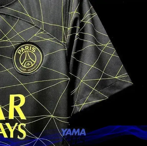 Maillot Paris Third « noir,jaune » 2022-2023 YamaKits Foot